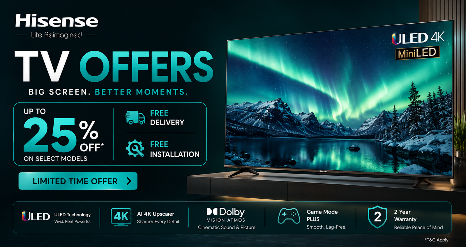Hisense Televisions