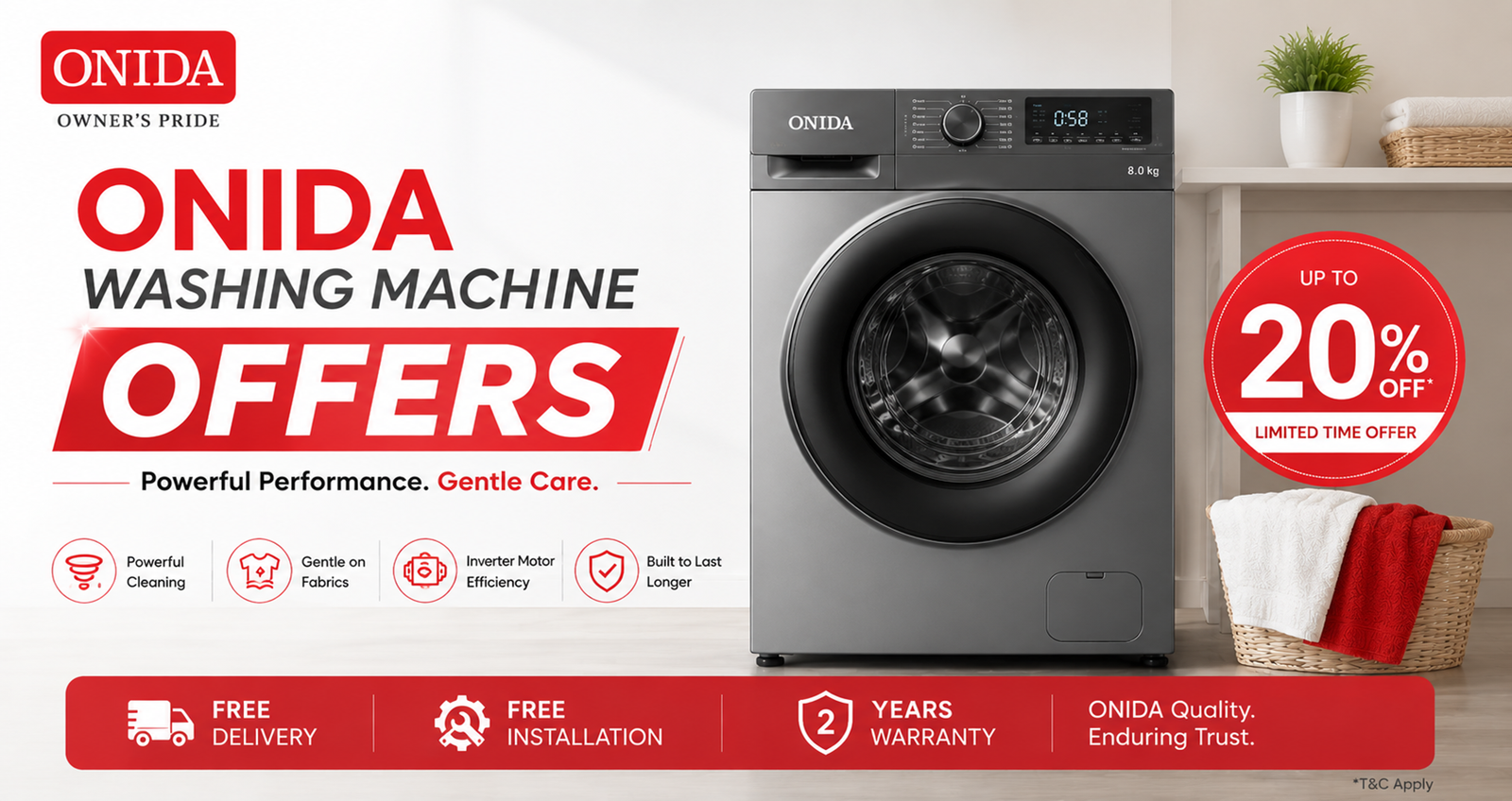 Onida Washing Machine