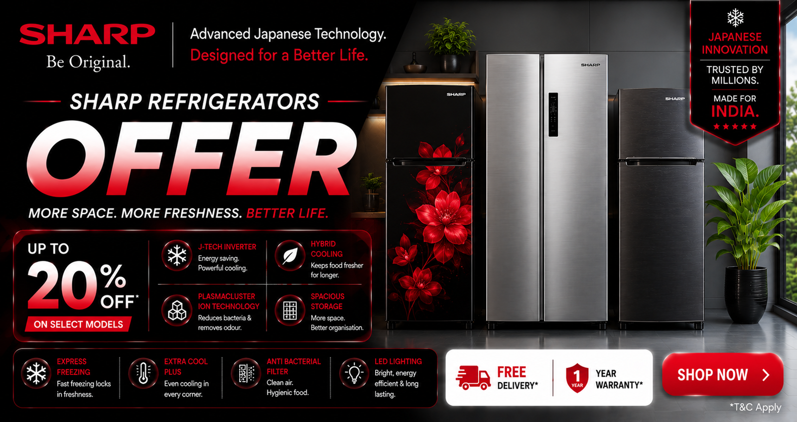 Sharp Refrigerators