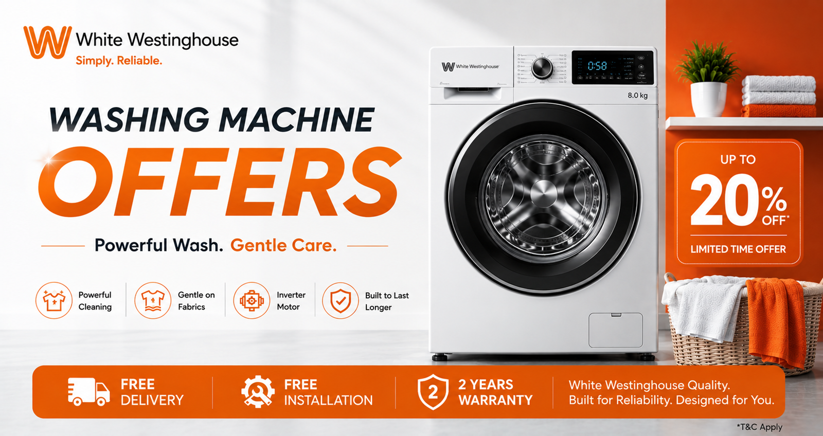 White Westinghouse Washing Machine
